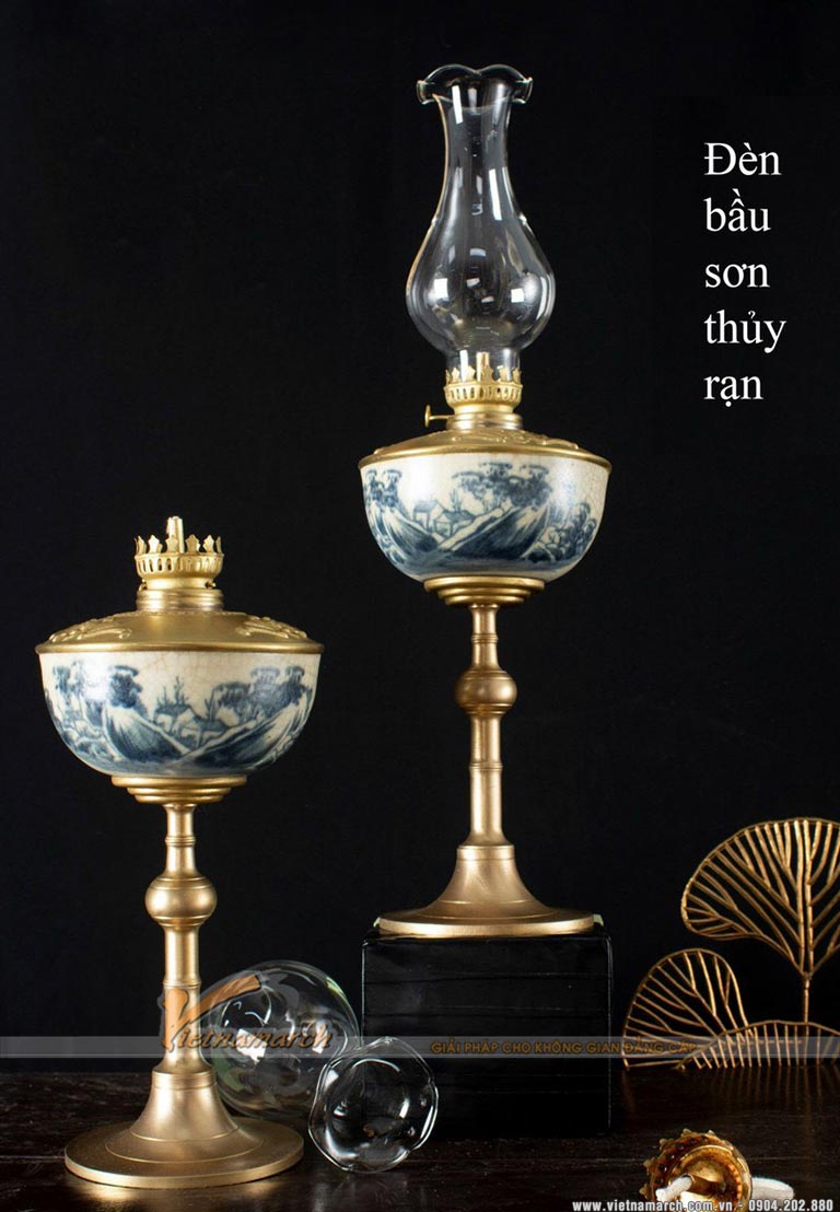 Các mẫu đèn dầu trên bàn thờ đẹp mang giá trị văn hóa Việt