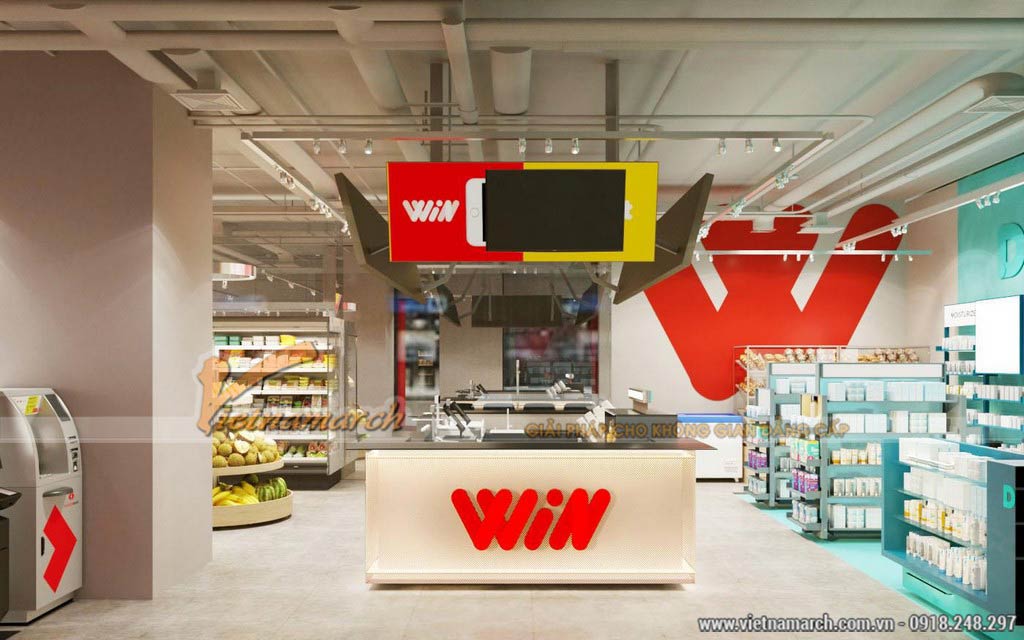 Thiết kế siêu thị mini tại tòa nhà New Skyline