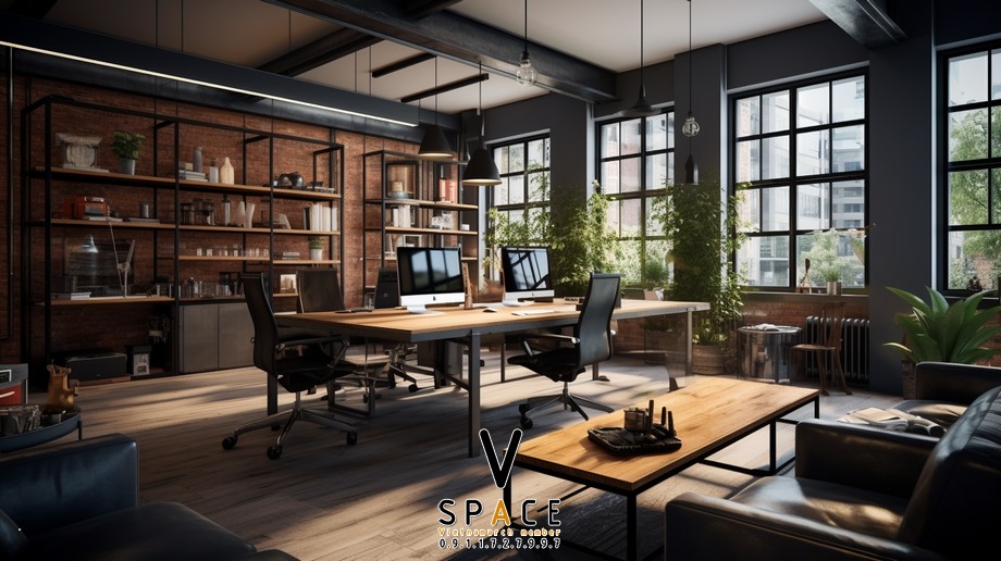 Thiết kế nội thất văn phòng TP Ind 880m2 theo phong cách Industrial