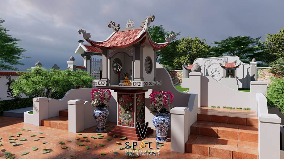 Bản vẽ thiết kế lăng mộ với khuôn viên rộng tại Lâm Thao - Phú Thọ > Các yếu tố phong thủy đóng vai trò quan trọng trong thiết kế 