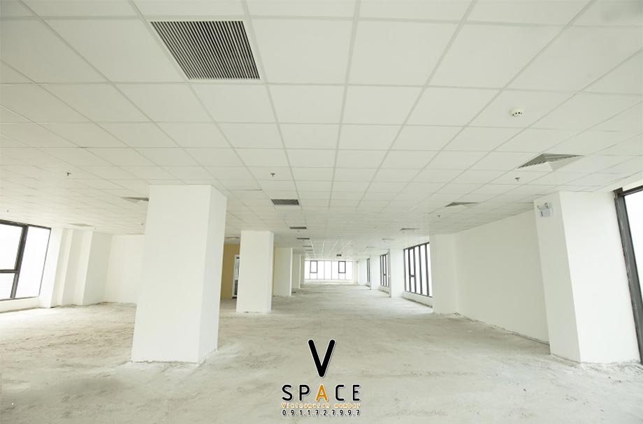 Khảo sát thiết kế văn phòng tại tòa nhà Sao Mai Lê Văn Lương > Hệ thống trần nhà được lắp đặt sẵn