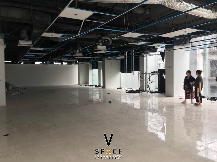 Concept thiết kế văn phòng kinh doanh dịch vụ tại tòa VTC Lạc Trung > Khảo sát hiện trạng mặt bằng văn phòng tầng 6 tòa nhà VTC Lạc Trung