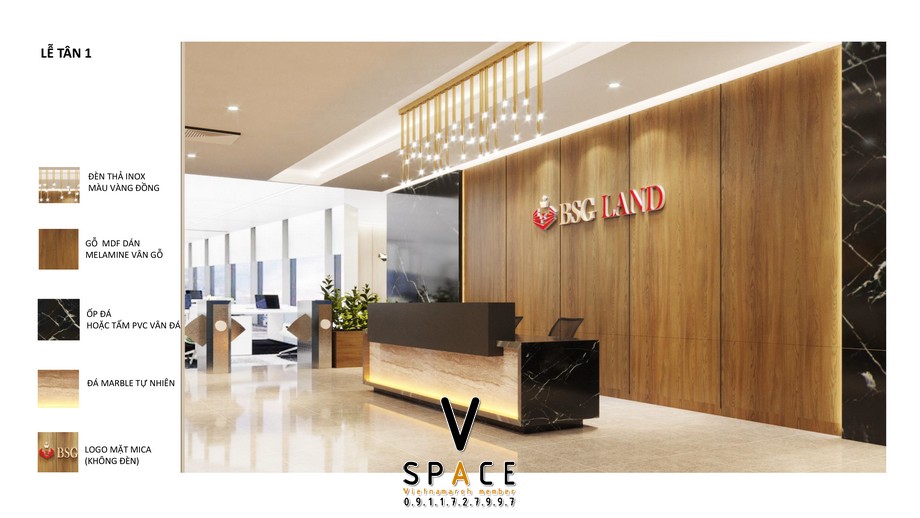 Phương án thiết kế văn phòng BSG tại R6 Royal City > Phương án thiết kế văn phòng BSG tại R6 Royal City