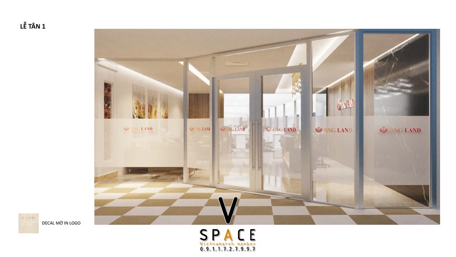 Phương án thiết kế văn phòng BSG tại R6 Royal City > Phương án thiết kế văn phòng BSG tại R6 Royal City