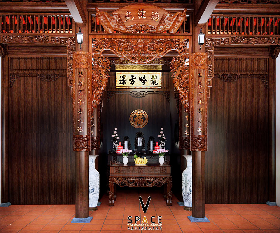 Bản vẽ thiết kế nhà thờ họ 3 gian 2 mái tại Thái Nguyên > Bản vẽ thiết kế nhà thờ họ 3 gian 2 mái tại Thái Nguyên