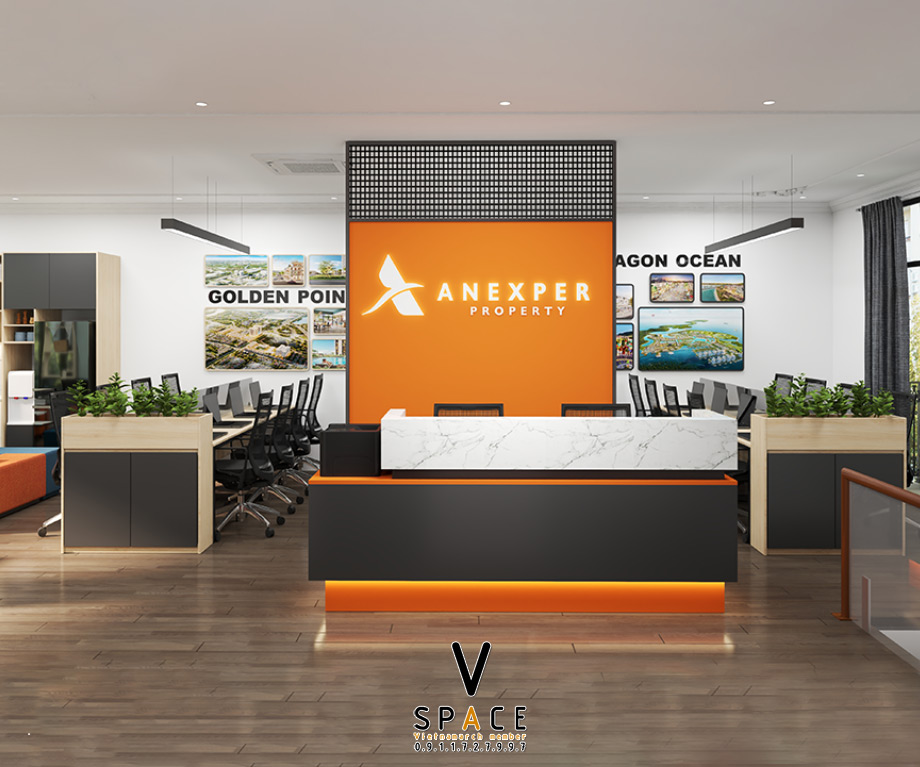 Thiết kế cải tạo văn phòng bất động sản Anexper tại Vinhomes Marina