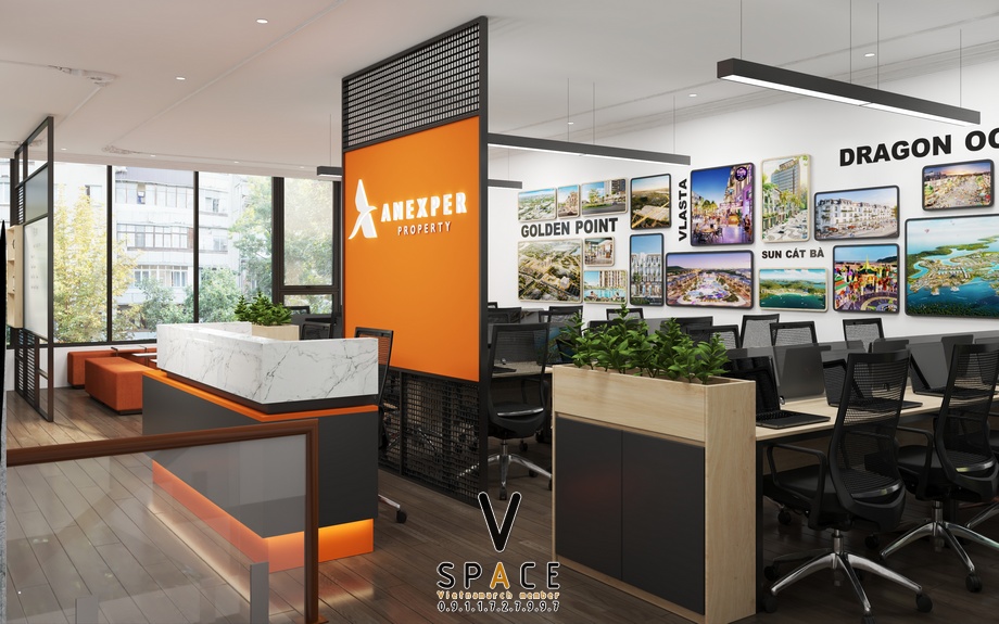Thiết kế cải tạo văn phòng bất động sản Anexper tại Vinhomes Marina > Thiết kế cải tạo văn phòng bất động sản Anexper tại Vinhomes Marina
