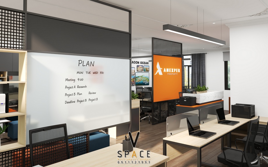 Thiết kế cải tạo văn phòng bất động sản Anexper tại Vinhomes Marina > Thiết kế cải tạo văn phòng bất động sản Anexper tại Vinhomes Marina