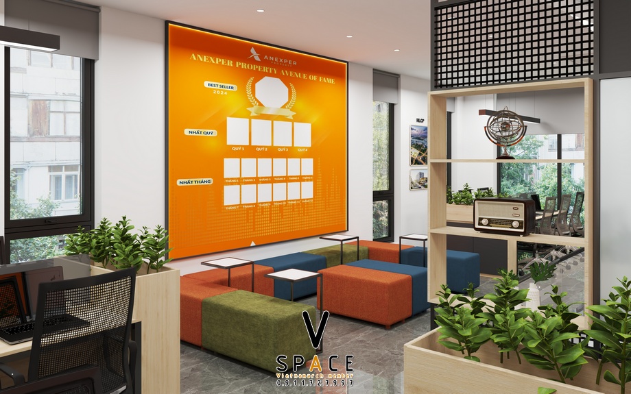 Dự án thiết kế văn phòng 170m2 Anexper Thủy Nguyên > Dự án thiết kế văn phòng 170m2 Anexper Thủy Nguyên