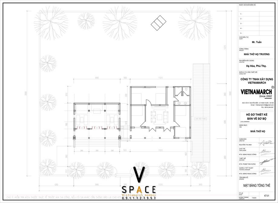 Phối cảnh nhà thờ họ 3 gian 2 mái kết hợp nhà ở tại Vĩnh Chân Phú Thọ > Nhà thờ họ 3 gian 2 mái kết hợp nhà ở tại Vĩnh Chân Phú Thọ