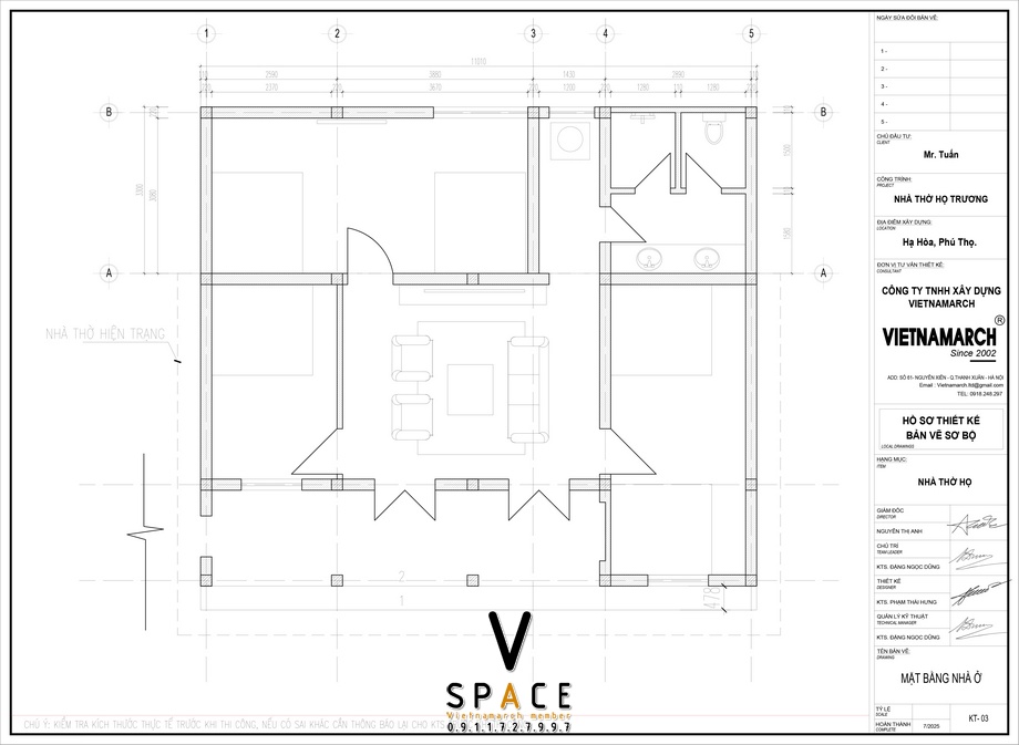 Phối cảnh nhà thờ họ 3 gian 2 mái kết hợp nhà ở tại Vĩnh Chân Phú Thọ > Nhà thờ họ 3 gian 2 mái kết hợp nhà ở tại Vĩnh Chân Phú Thọ