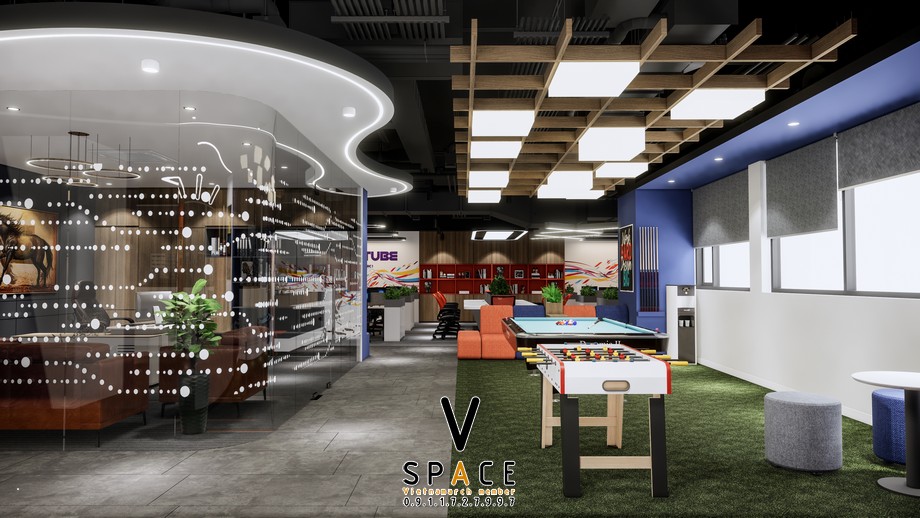 Thiết kế văn phòng công ty giải trí Wetube 500m2 > Thiết kế văn phòng công ty giải trí Wetube 500m2