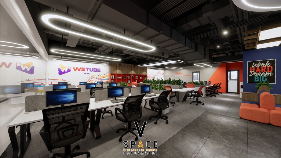 Thiết kế văn phòng công ty giải trí Wetube 500m2 > Thiết kế văn phòng công ty giải trí Wetube 500m2
