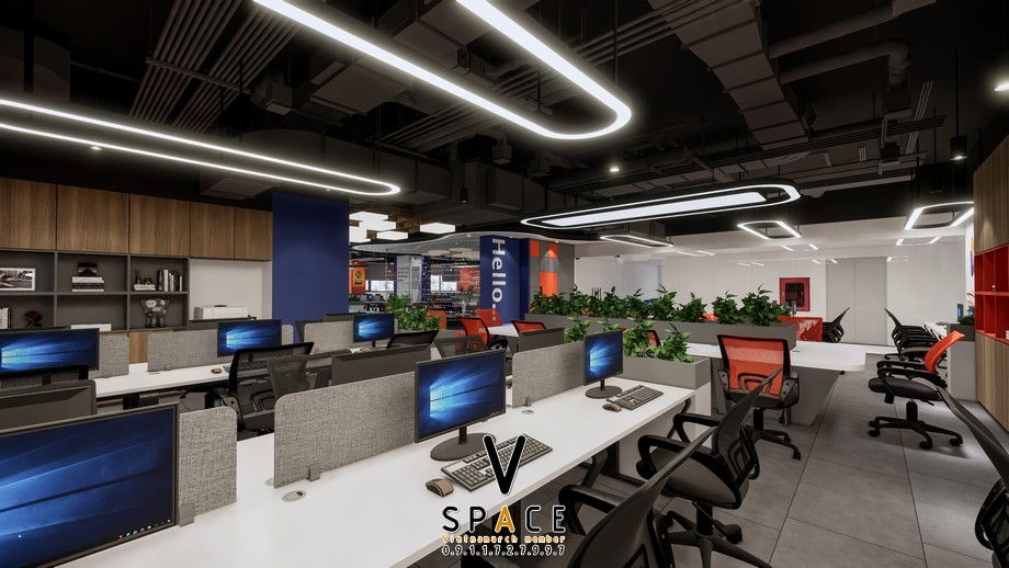 Thiết kế văn phòng công ty giải trí Wetube 500m2 > Thiết kế văn phòng công ty giải trí Wetube 500m2