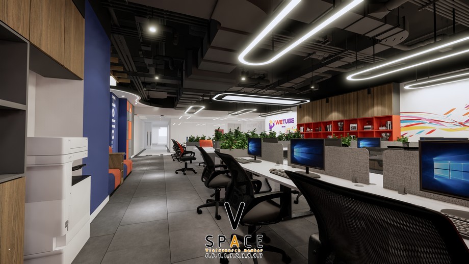 Thiết kế văn phòng công ty giải trí Wetube 500m2 > Thiết kế văn phòng công ty giải trí Wetube 500m2