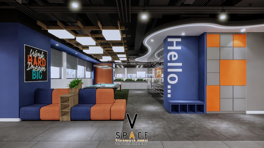 Thiết kế văn phòng công ty giải trí Wetube 500m2 > Thiết kế văn phòng công ty giải trí Wetube 500m2