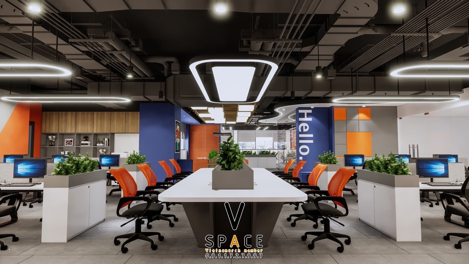 Thiết kế văn phòng công ty giải trí Wetube 500m2 > Thiết kế văn phòng công ty giải trí Wetube 500m2