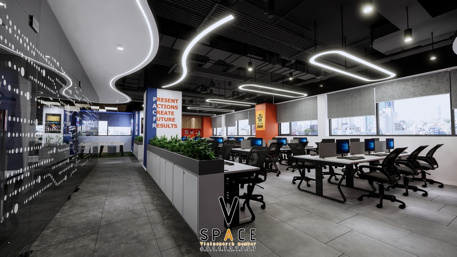 Thiết kế văn phòng công ty giải trí Wetube 500m2 > Thiết kế văn phòng công ty giải trí Wetube 500m2