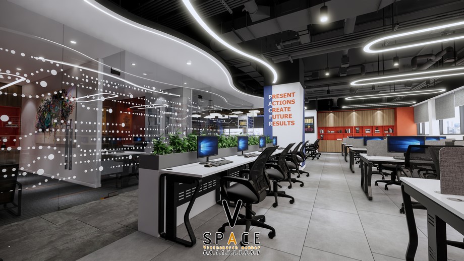 Thiết kế văn phòng công ty giải trí Wetube 500m2 > Thiết kế văn phòng công ty giải trí Wetube 500m2