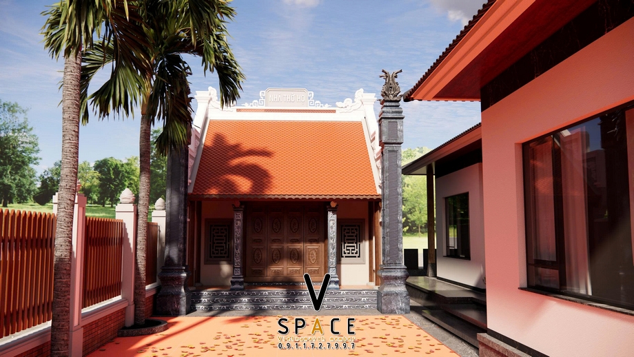 Thiết kế nhà thờ họ 2 mái kết hợp nhà ở tại xã Tân Kỳ Nghệ An > Thiết kế nhà thờ họ 2 mái kết hợp nhà ở tại xã Tân Kỳ Nghệ An