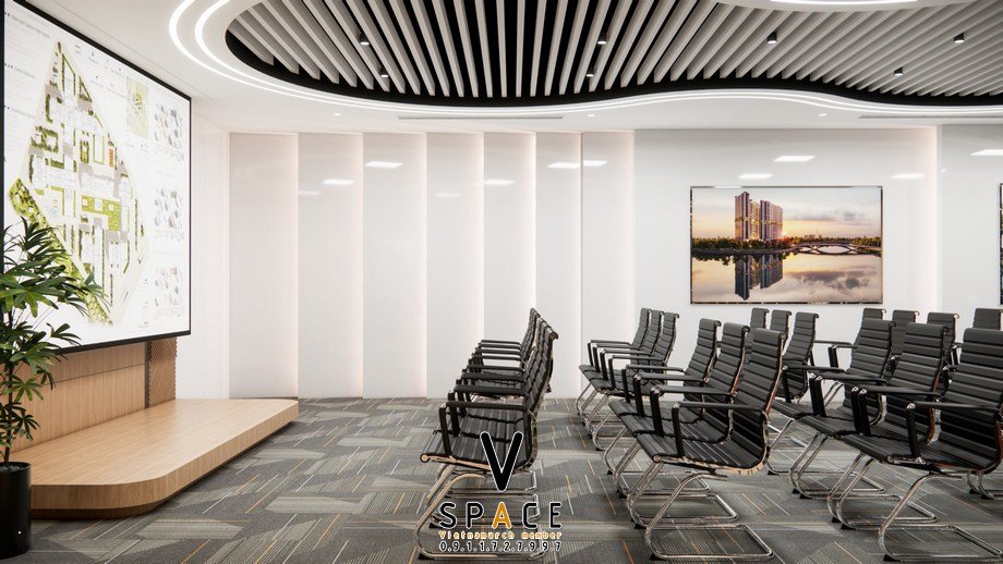 Phương án thiết kế nội thất văn phòng 1400m2 tại Thạch Thất Hà Nội > Phương án thiết kế nội thất văn phòng 1400m2 tại Thạch Thất