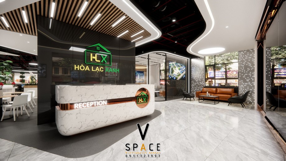 Phương án thiết kế nội thất văn phòng 1400m2 tại Thạch Thất Hà Nội > Phương án thiết kế nội thất văn phòng 1400m2 tại Thạch Thất