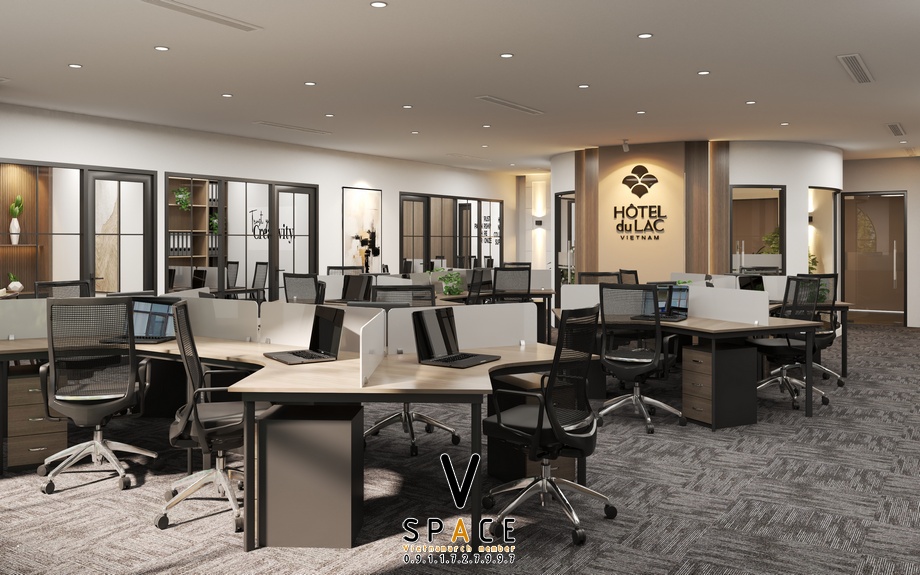 Dự án thiết kế văn phòng Hôtel Du Lac 230m2 tại số 9 Cửa Đông > Dự án thiết kế văn phòng Hôtel Du Lac 230m2 tại Cửa Đông