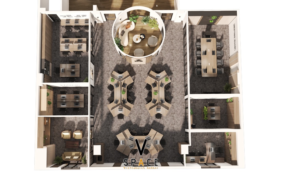 Dự án thiết kế văn phòng Hôtel Du Lac 230m2 tại số 9 Cửa Đông > Dự án thiết kế văn phòng Hôtel Du Lac 230m2 tại Cửa Đông