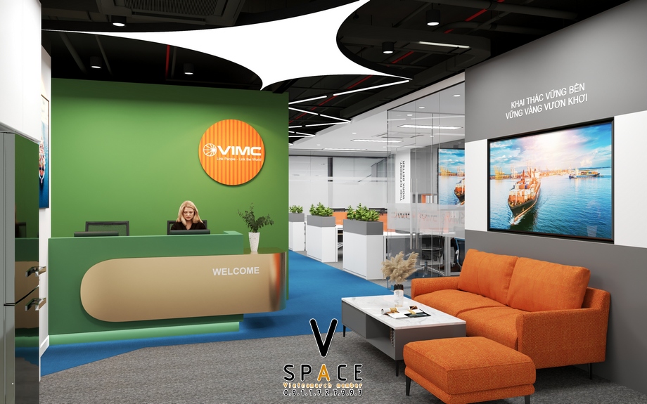 Dự án thiết kế văn phòng logistic VIMC Hải Phòng > Dự án thiết kế văn phòng logistic VMIC Hải Phòng