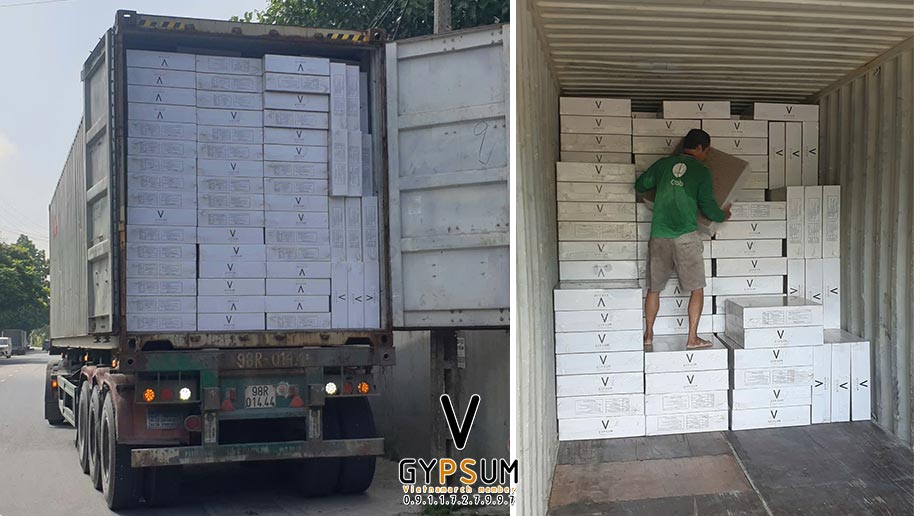 Tấm trần sợi khoáng Vgypsum chống cháy hiệu quả > Tấm trần sợi khoáng Vgypsum chống cháy hiệu quả