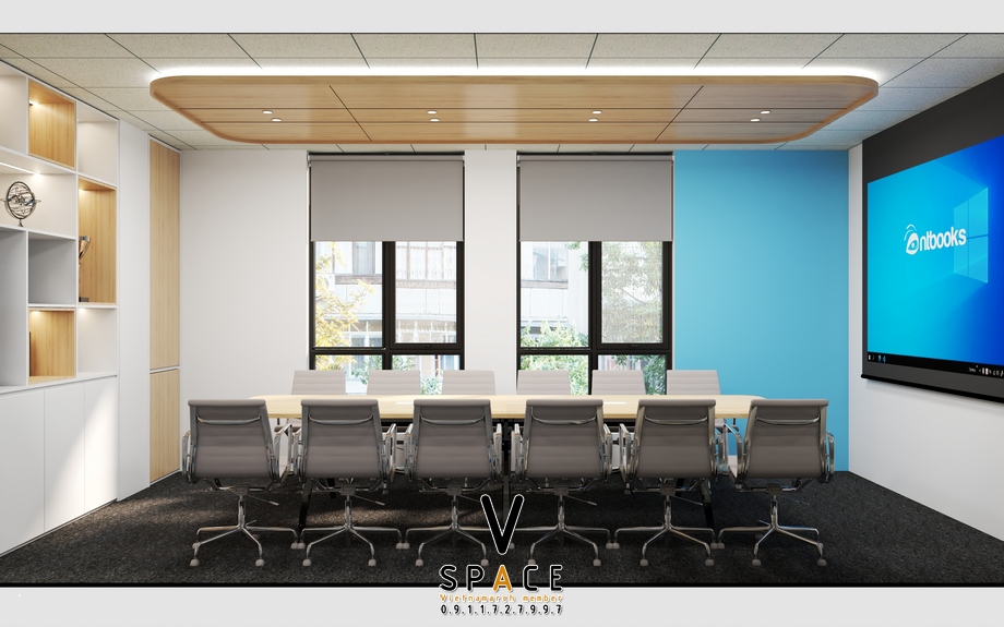 Dự án thiết kế văn phòng 120m2 NTBOOKS 83 Nguyễn Khang > Dự án thiết kế văn phòng 120m2 NTBOOKS 83 Nguyễn Khang