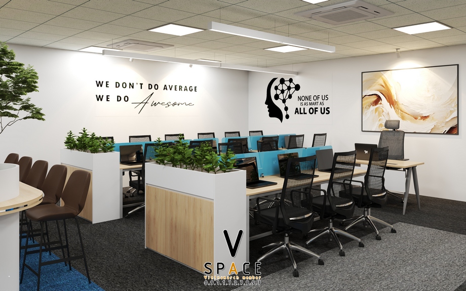 Dự án thiết kế văn phòng 120m2 NTBOOKS 83 Nguyễn Khang > Dự án thiết kế văn phòng 120m2 NTBOOKS 83 Nguyễn Khang