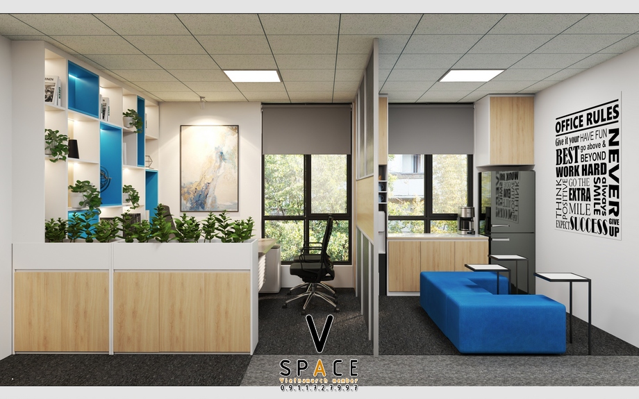 Dự án thiết kế văn phòng 120m2 NTBOOKS 83 Nguyễn Khang > Dự án thiết kế văn phòng 120m2 NTBOOKS 83 Nguyễn Khang