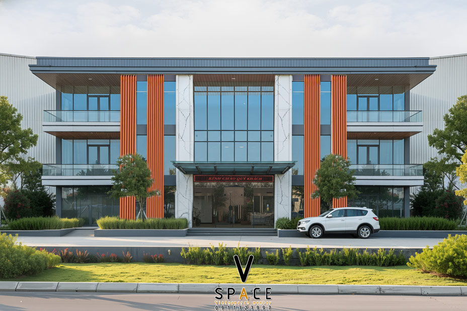 Phối cảnh 3D bản vẽ thiết kế văn phòng 660m2 VMI Lào Cai > Phối cảnh 3D bản vẽ thiết kế văn phòng 660m2 VMI Lào Cai
