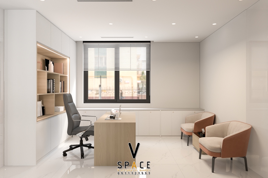 Phối cảnh 3D bản vẽ thiết kế văn phòng 660m2 VMI Lào Cai > Phối cảnh 3D bản vẽ thiết kế văn phòng 660m2 VMI Lào Cai