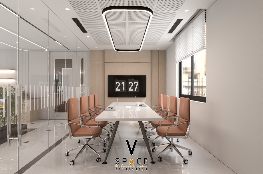 Phối cảnh 3D bản vẽ thiết kế văn phòng 660m2 VMI Lào Cai > Phối cảnh 3D bản vẽ thiết kế văn phòng 660m2 VMI Lào Cai
