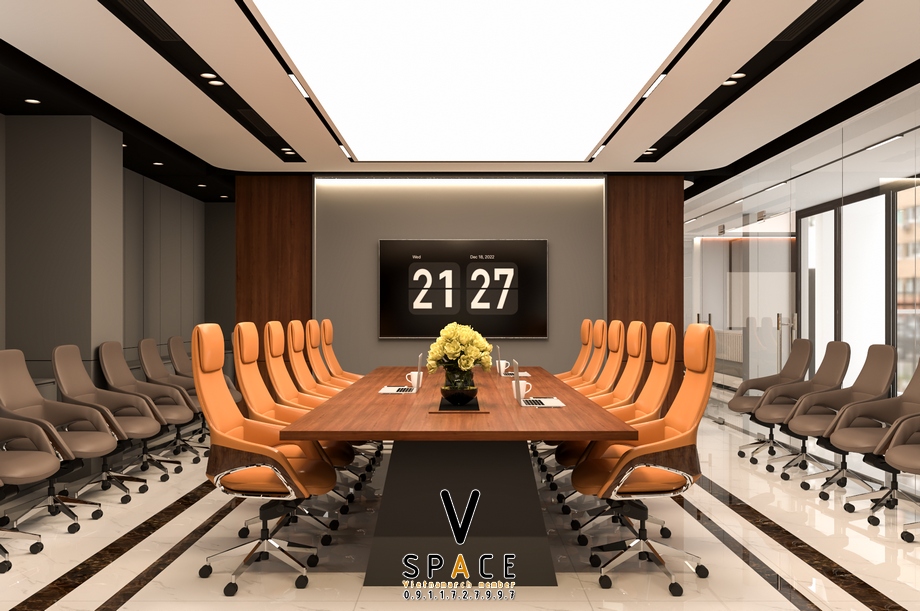 Phối cảnh 3D bản vẽ thiết kế văn phòng 660m2 VMI Lào Cai > Phối cảnh 3D bản vẽ thiết kế văn phòng 660m2 VMI Lào Cai