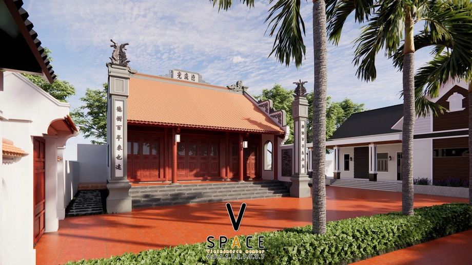Dự án thiết kế nhà thờ họ 9x9m kết hợp nhà ở tại Thanh Hóa > Dự án thiết kế nhà thờ họ 9x9m kết hợp nhà ở tại Thanh Hóa