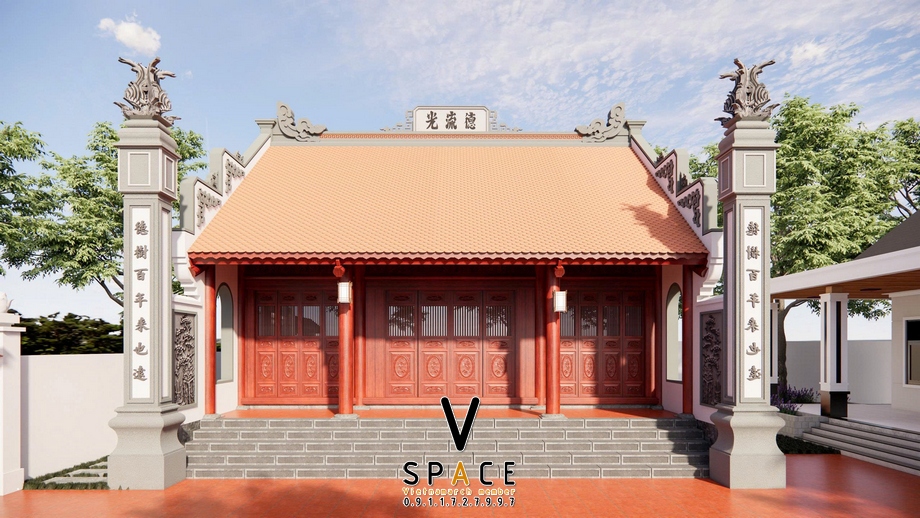 Dự án thiết kế nhà thờ họ 9x9m kết hợp nhà ở tại Thanh Hóa > Dự án thiết kế nhà thờ họ 9x9m kết hợp nhà ở tại Thanh Hóa