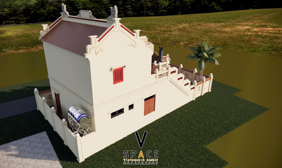 Dự án thiết kế nhà thờ họ 2 tầng 2 mái tại Gia viễn Ninh Bình > Dự án thiết kế nhà thờ họ 2 tầng 2 mái tại Gia viễn Ninh Bình