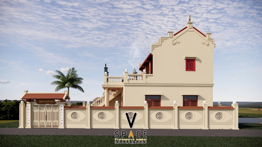 Dự án thiết kế nhà thờ họ 2 tầng 2 mái tại Gia viễn Ninh Bình > Dự án thiết kế nhà thờ họ 2 tầng 2 mái tại Gia viễn Ninh Bình