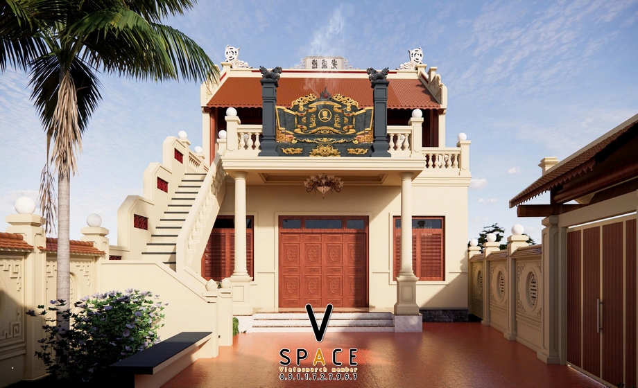 Dự án thiết kế nhà thờ họ 2 tầng 2 mái tại Gia viễn Ninh Bình > Dự án thiết kế nhà thờ họ 2 tầng 2 mái tại Gia viễn Ninh Bình