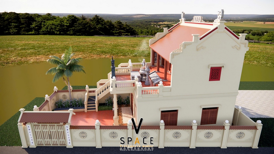 Dự án thiết kế nhà thờ họ 2 tầng 2 mái tại Gia viễn Ninh Bình > Dự án thiết kế nhà thờ họ 2 tầng 2 mái tại Gia viễn Ninh Bình