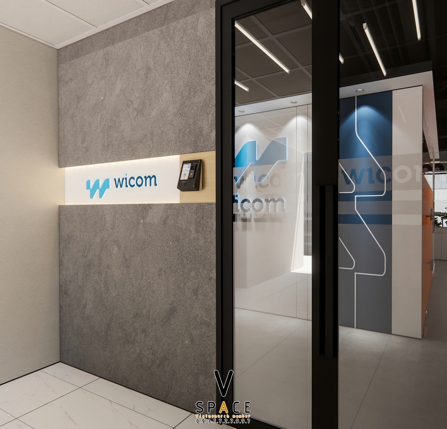 Thiết kế văn phòng 110m2 WICOM tại tòa nhà 101 Láng Hạ > Thiết kế văn phòng 110m2 WICOM tại tòa nhà 101 Láng Hạ