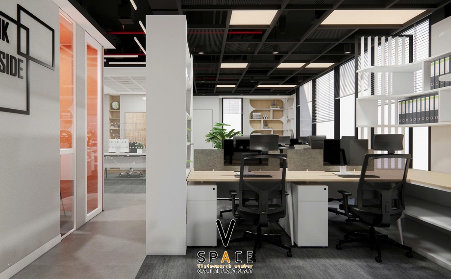 Thiết kế văn phòng 110m2 WICOM tại tòa nhà 101 Láng Hạ > Thiết kế văn phòng 110m2 WICOM tại tòa nhà 101 Láng Hạ