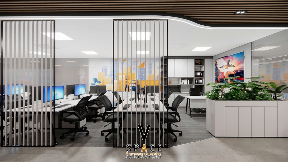 Thiết kế văn phòng 410m2 VIMC Lines tại số 1 Đào Duy Anh > Thiết kế văn phòng 410m2 VIMC Lines tại số 1 Đào Duy Anh