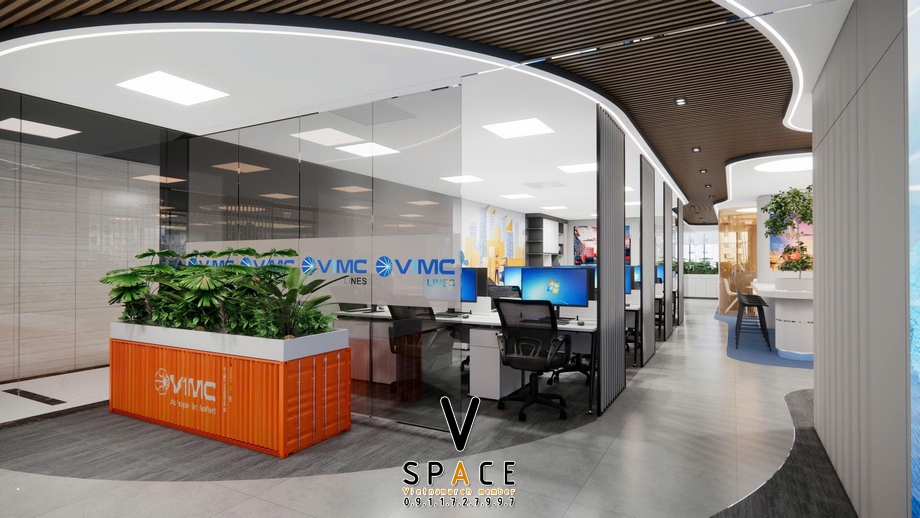 Thiết kế văn phòng 410m2 VIMC Lines tại số 1 Đào Duy Anh > Thiết kế văn phòng 410m2 VIMC Lines tại số 1 Đào Duy Anh