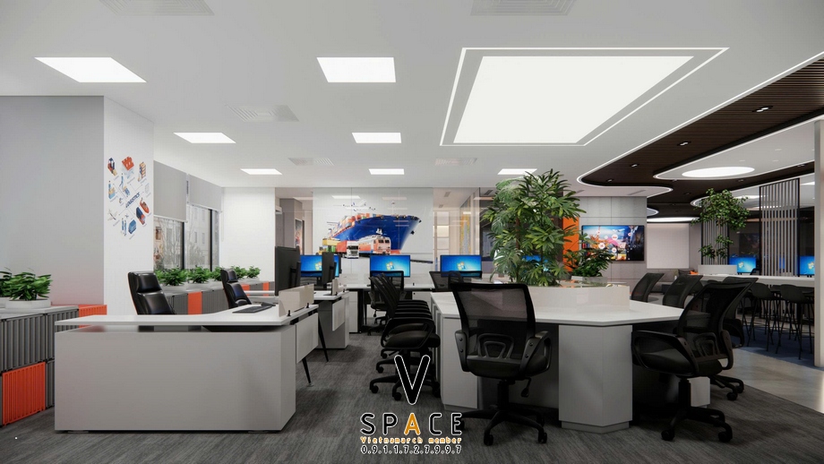 Thiết kế văn phòng 410m2 VIMC Lines tại số 1 Đào Duy Anh > Thiết kế văn phòng 410m2 VIMC Lines tại số 1 Đào Duy Anh