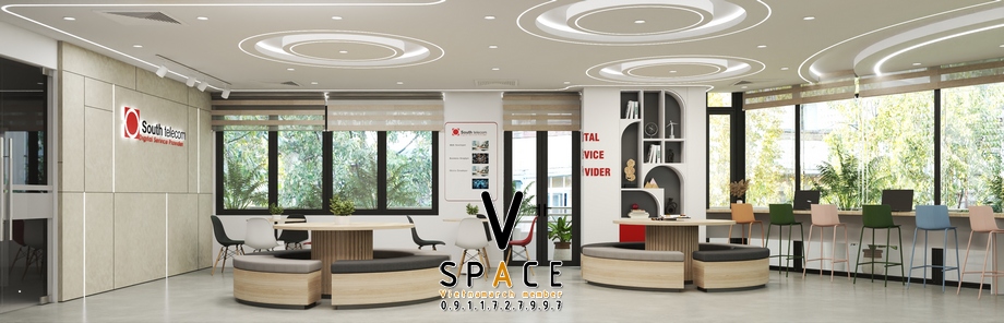 Dự án thiết kế khu vực cafe kết hợp làm việc tại tòa nhà ST Building > Dự án thiết kế khu vực cafe kết hợp làm việc tại tòa nhà ST Building