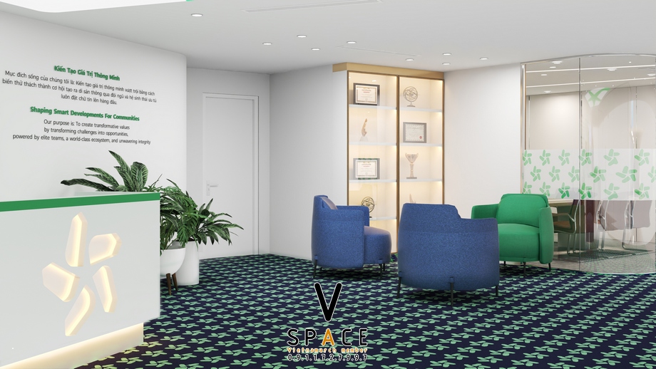 Thiết kế văn phòng 210m2 GDC tại tòa nhà Gold Tower > Thiết kế văn phòng 210m2 GDC tại tòa nhà Gold Tower